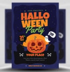 Starry Night Halloween Party Flyer