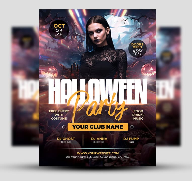 Halloween Party Flyer 1