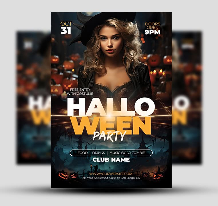 Halloween Party Flyer 3