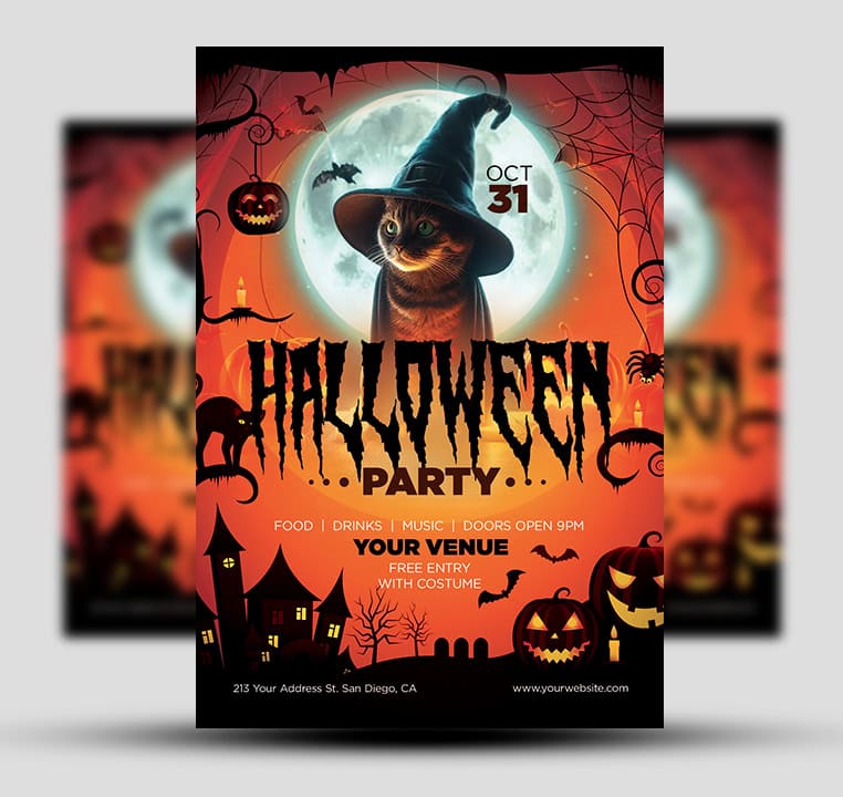 Halloween Party Flyer 4
