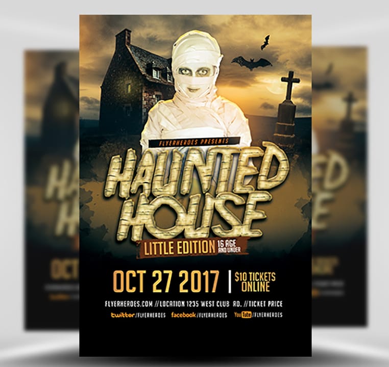 Little Haunted House Flyer 2