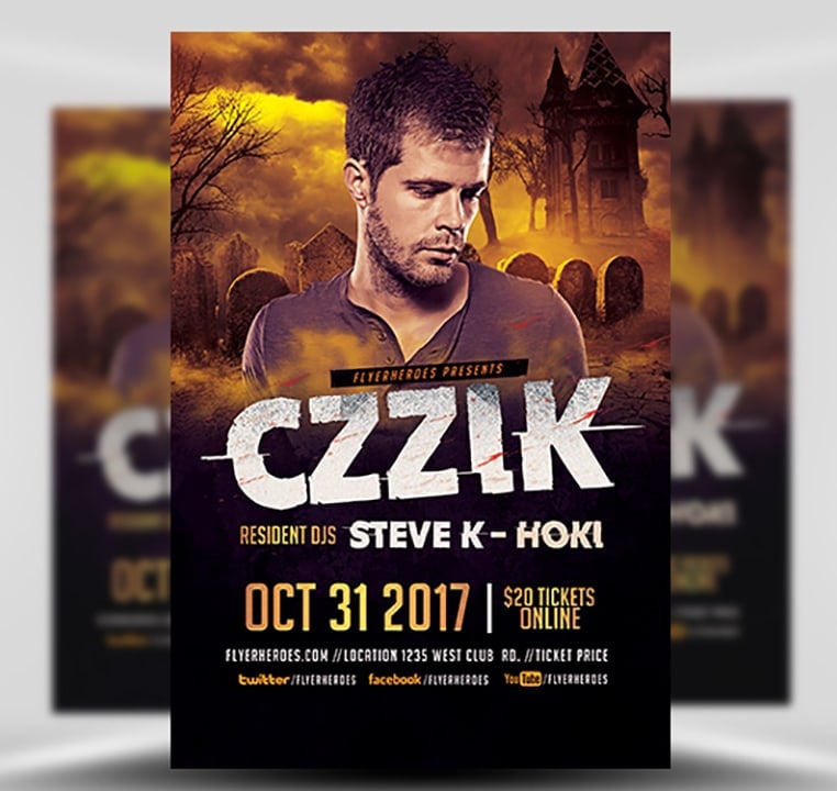 Halloween Night DJ Flyer