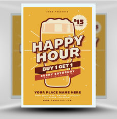 Happy Hour Beer Flyer 1
