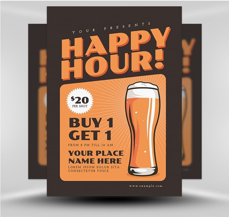 Happy Hour Beer Flyer 2