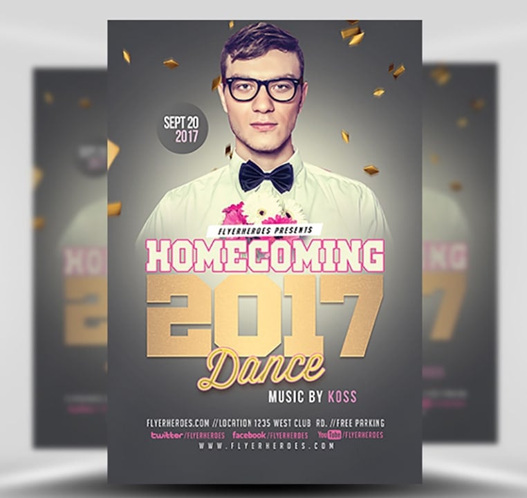 Homecoming Dance Flyer 2017