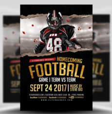 Homecoming Football Flyer 2017