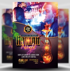 Hookah Lounge Flyer