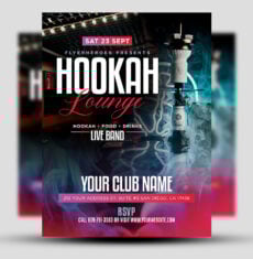 Hookah Lounge Flyer 1