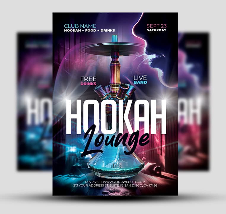 Hookah Lounge Flyer 2