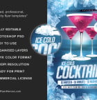 Ice Cold Cocktails Flyer