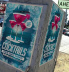 Ice Cold Cocktails Flyer