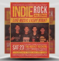Indie Rock Flyer