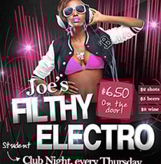 Joe's Filthy Electro Flyer Template
