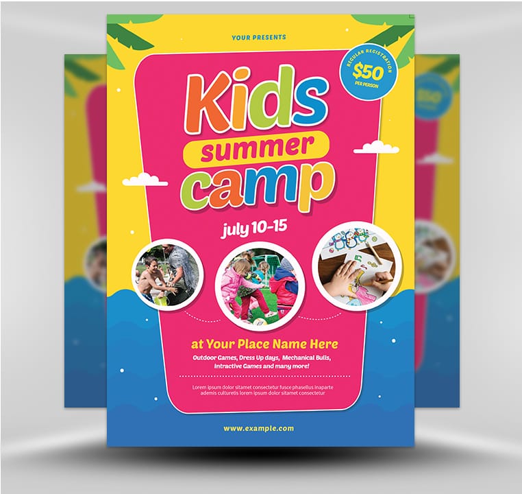 Kids Summer Camp Flyer