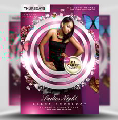 Ladies Night PSD Flyer Template 1