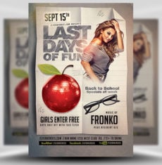 Back To School Party Flyer V11