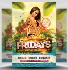 Latin Fridays Flyer Template