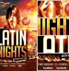 Latin Nights Beach Flyer