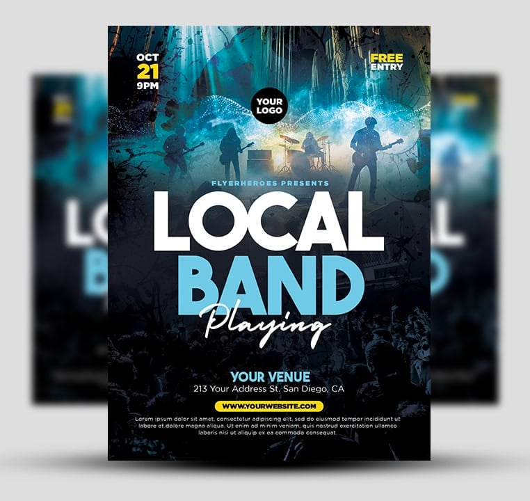 Local Band Playing Flyer 1