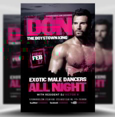 Male Dancers Flyer
