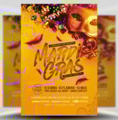 Mardi Gras After Party Flyer