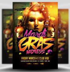 Mardi Gras Madness Flyer