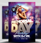 Memorial Day Party Flyer