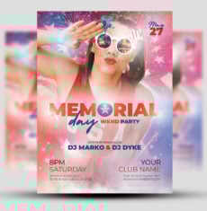 Memorial Day Party Flyer 2