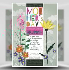 Mother’s Day Watercolour Flyer