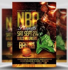 NBA Playoffs Flyer