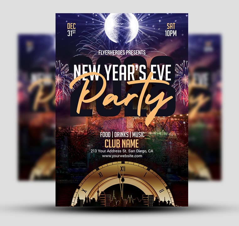 New Year’s Eve Party Flyer 2