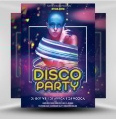 Techno Party DJ Club Flyer