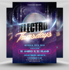 Electro Party DJ Club Flyer