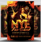 NYE Fire Show Flyer