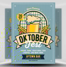 Retro Oktoberfest Flyer