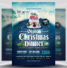 Orphan Christmas Dinner Flyer