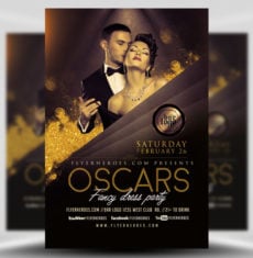 Oscars Fancy Dress Party Flyer V2