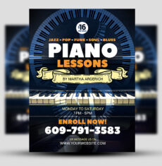 Piano Lessons Flyer 1