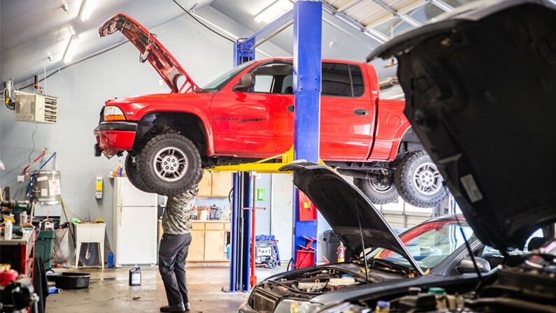 placing flyer at auto repair shops