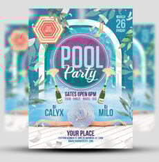 Pool Party Flyer 2