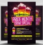Pride! Drink Special Flyer