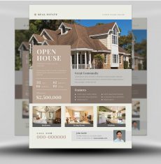 Country Acres Open House Real Estate Flyer