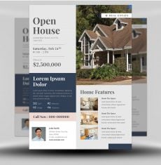 Classic Open House Real Estate Flyer