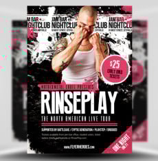 Rinseplay Rock Band Flyer
