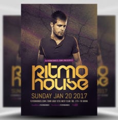 Ritmo House DJ Flyer
