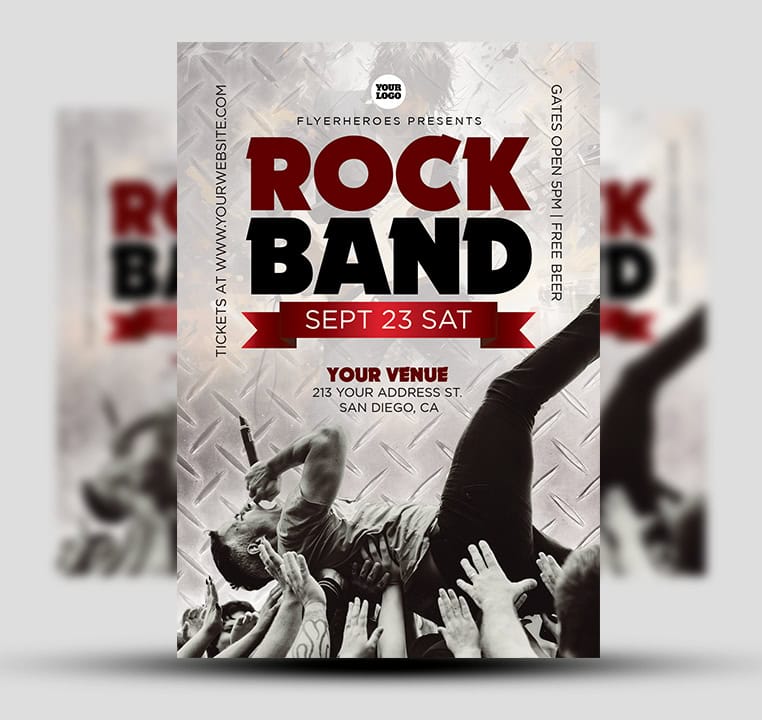 Rock Band Flyer 2