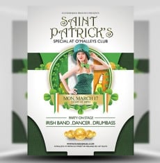 O’Malley’s St. Patrick’s Special Flyer