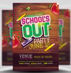 School's Out Flyer