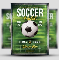 Soccer Match Flyer 1