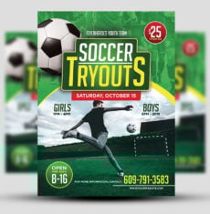 Soccer Tryouts Flyer 1